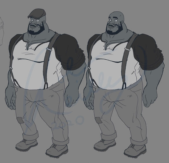Papa J Character Model Papa J Character Model